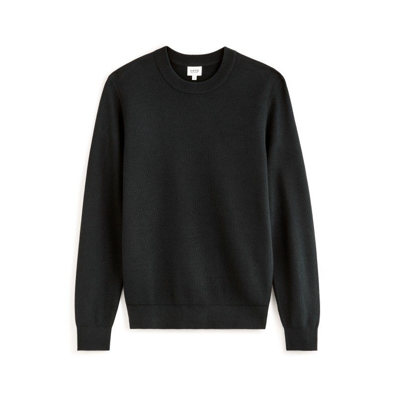 Pull à col rond 100% coton