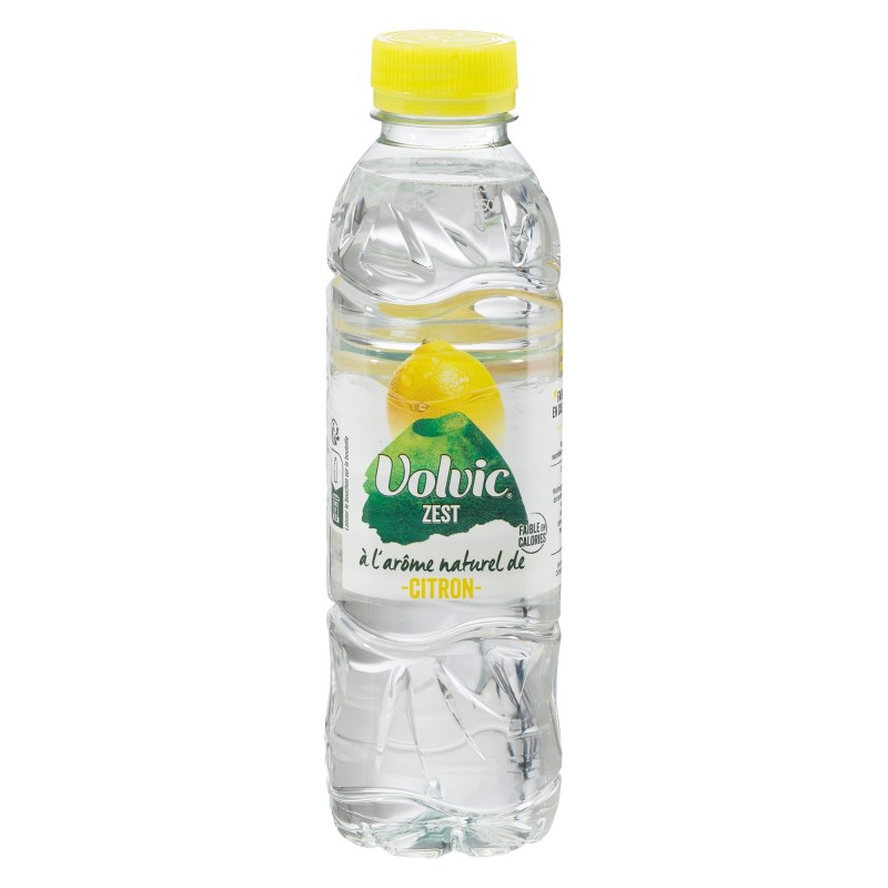 Eau Volvic Citron 50 cl - 12 ou 24 bouteilles